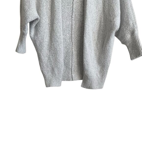 Old Navy Women Cardigan Shrug Top M Gray Knit Crop Open Front‎ Capsule Neutral - Picture 5 of 9